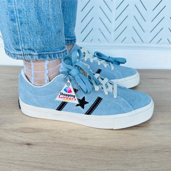 ⭐Converse One Star Academy Pro Ox Suede Low 8 Womens Shoes Blue Sneaker A09236C - Picture 3 of 14